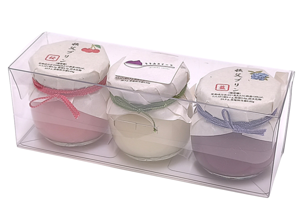 秩父プリン (桜・柚子・ブルーベリー)