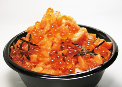 トロサーモンといくらの親子丼 保冷袋入