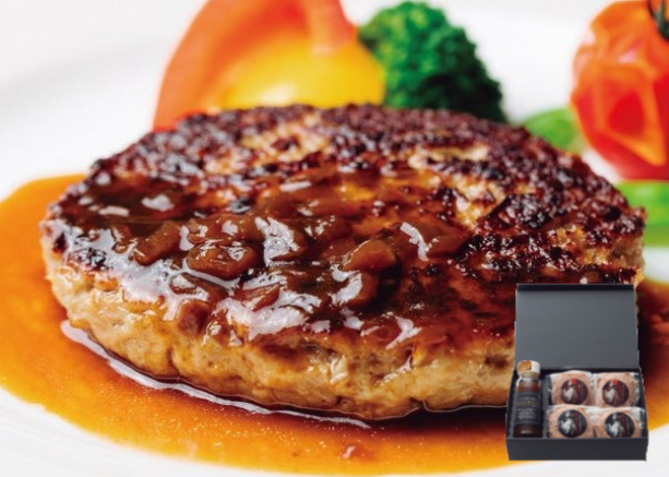 ステーキ屋さんの極上＆特選牛生ハンバーグ 銀杏