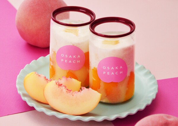 桃のデザート缶