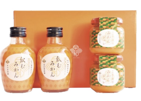 飲むみかん180ml と濃厚みかんジュレセット