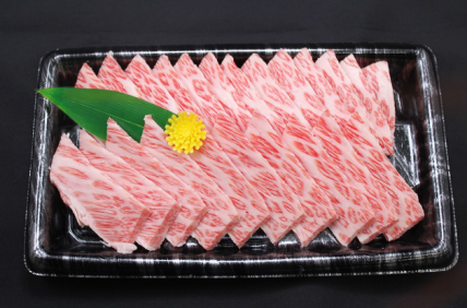 黒毛和牛霜降りカルビ　保冷袋入