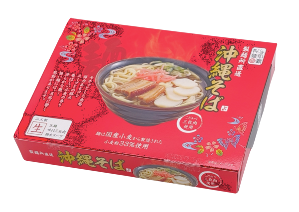 沖縄そば 箱入　味付豚バラ入